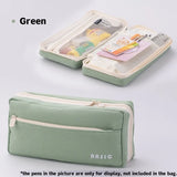 Angoo Cream Cube Pencil Bag Pen Case Pure Color Basic Design Storage Pouch Pocket for Stationery School A7289