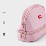 Angoo Hamburger Pen Case Pencil Bag Double Storage Space Japanese Design Pouch Organizer For Stationery School Cosmetic A6439