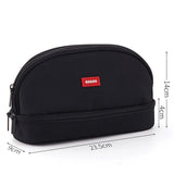 Angoo Hamburger Pen Case Pencil Bag Double Storage Space Japanese Design Pouch Organizer For Stationery School Cosmetic A6439