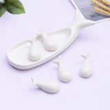 AOOKMIYA Animal Ceramic Artist Paint Palette with Paint Brush Holders Color Mixing Palette For Watercolor Gouache Acrylic Oil Painting