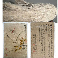Antique Method Xuan Paper Chinese Mulberry Half Ripe Paper Handmade Natural Color Calligraphy Painting Fiber Rice Paper