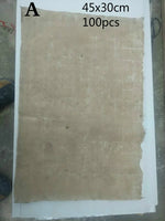 Antique Method Xuan Paper Chinese Mulberry Half Ripe Paper Handmade Natural Color Calligraphy Painting Fiber Rice Paper