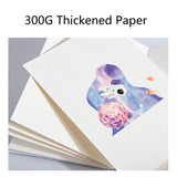 Aquarela Sketchbook para Estudantes, Água Cor Desenho Livro De Papel, Fontes de Arte para Artista, 100% Algodão, 12 Folhas, 300GSM
