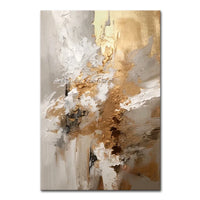 Arthyx Handpainted Texture Abstract Gold Oil Painting On Canvas Large Posters Modern Wall Art Picture For Living Room Home Decor