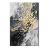 Arthyx Handpainted Texture Abstract Gold Oil Painting On Canvas Large Posters Modern Wall Art Picture For Living Room Home Decor