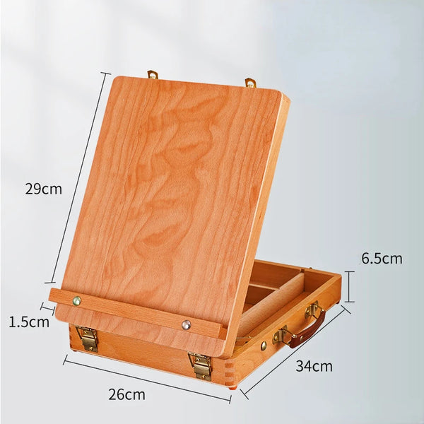 Artist Wooden Easel for Painting with Drawer Table Box Portable Deskto –  AOOKMIYA