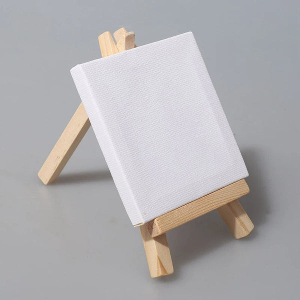 15 Sets Mini Easel Stand Frame Wood Small Easels Display Travel Painting  Canvases