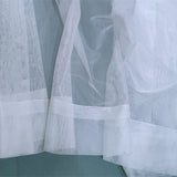 Asazal White Tulle Sheer Bay Window Gauze Curtains For Living Room Balcony Custom Size Modern Voile Drapes Bedroom Decoration