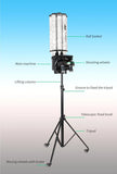 Automatic Badminton Ball Feeding Training Machine S3025 Shuttlecock Feeder Siboasi Practice Shooting Badminton Serve Machine