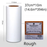 BAOHONG Watercolor Paper 300g Natural White 100% Cotton 14.6in*394in (37cm*10m) Profissional Long Rolling Paper Cold Press Rough