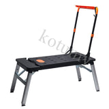 Bancada de aço inoxidável multifuncional, tamborete, DIY Console Trolley, andaimes, plataforma móvel portátil, escada