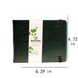 BaoHong Academy Watercolor Paper 300g Cotton 100% PU Leather Portable Travel Watercolor Paper Pad 24 sheets 120mm*160mm
