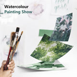 BaoHong Profession Academy Watercolor Paper,Artist Outdoor Sketching Doodle Drawing Art Class Student Art Stationary Supplies