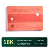 BaoHong Profession Academy Watercolor Paper,Artist Outdoor Sketching Doodle Drawing Art Class Student Art Stationary Supplies