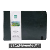 Baohong 100% Cotton PU Watercolor Paper Book 300g 24sheets Portable Travel Watercolor Sketchbook Acuarelas Art Supplies