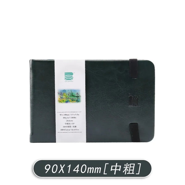 Baohong 100% Cotton PU Watercolor Paper Book 300g 24sheets Portable Travel Watercolor Sketchbook Acuarelas Art Supplies