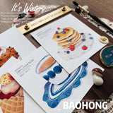Baohong 300g Cotton Watercolor Paper 19cm 20 Sheets College Grade Medium Coarse Texture Painting Paper Art Supplies