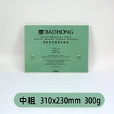 Baohong Artist's Watercolor Book 300g 100% Cotton aquarelle Paper Fine/Medium/Rough Art Supplies