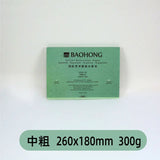 Baohong Artist's Watercolor Book 300g 100% Cotton aquarelle Paper Fine/Medium/Rough Art Supplies