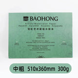 Baohong Artist's Watercolor Book 300g 100% Cotton aquarelle Paper Fine/Medium/Rough Art Supplies