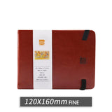 Baohong Watercolor Paper Pad 100% Cotton PU 24 Sheets 300g Fine Medium Portable Travel Painting Sketchbook Acuarelas Art Supply