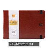 Baohong Watercolor Paper Pad 100% Cotton PU 24 Sheets 300g Fine Medium Portable Travel Painting Sketchbook Acuarelas Art Supply