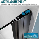 Bifold Frameless Glass Shower Door 32 in.W X 72 in.H Pivot Swing Shower Doors with 1/4 in. Clear Tempered Shower Glass Panel I
