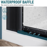 Bifold Frameless Glass Shower Door 32 in.W X 72 in.H Pivot Swing Shower Doors with 1/4 in. Clear Tempered Shower Glass Panel I