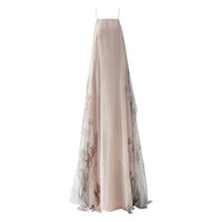 AOOKDRESS BirdTree, Mulberry Silk Chiffon Dresses For Women, Spaghetti Strap Floral, Loose High End Party Dress, 2024 Summer New, D43501QM