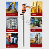Bomba elétrica portátil do poço do óleo, alta potência, bombeamento de óleo, 6 velocidades, bomba de óleo vertical, cilindro do óleo diesel