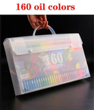 Brutfuner 48/72/120/160/180Color Professional Wood Colored Pencils Set Oil HB Drawing Sketch For School Draw Sketch Art Supplies
