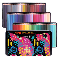 AOOKMIYA Brutfuner NEW 72/120Colors Oil Color Pencils Square Trendy Pastel Colored Pencil For Drawing Sketch Student Tin Box Art Supplies