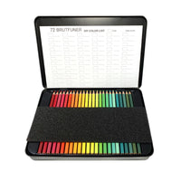 AOOKMIYA Brutfuner NEW 72/120Colors Oil Color Pencils Square Trendy Pastel Colored Pencil For Drawing Sketch Student Tin Box Art Supplies