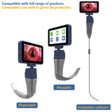 CR-45 Anesthesia Intubation Video Laryngoscope, 4.5 inch HD Touchscreen, Compatible with 11 Reusable Laryngoscope Blades