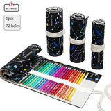 Caixa de lápis 24/36/48 buracos colorido kawaii arte caneta sacos caixa bonito lápis casos bolsa estudantes armazenamento artigos papelaria material escolar