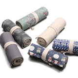 Caixa de lápis 24/36/48 buracos colorido kawaii arte caneta sacos caixa bonito lápis casos bolsa estudantes armazenamento artigos papelaria material escolar