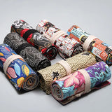 Caixa de lápis 24/36/48 buracos colorido kawaii arte caneta sacos caixa bonito lápis casos bolsa estudantes armazenamento artigos papelaria material escolar