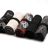 Caixa de lápis 24/36/48 buracos colorido kawaii arte caneta sacos caixa bonito lápis casos bolsa estudantes armazenamento artigos papelaria material escolar