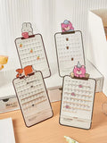 Calendário de mesa criativo escritório decoração de mesa calendário de 2023 kawaii mesa bonito calendário