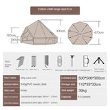 Camping Tents Rain Covers Family Fallout Shelter Waterproof Beach Tent with Uv Protection Ultralight Naturehike Glamping