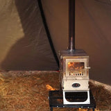 Camping Titanium Stove Folding Lightweight Oven Stove Firewood Burner Tent Stove Portable Brazier Outdoor Cooking Furnace Heater