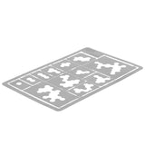 Camuflagem Spray Board Modelos, Pintura Stencils para Artesanato, Vazamento Modelos de Placa, Ferramentas de Aço Inoxidável, Grande