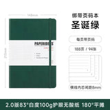Capa dura A5 Journal Notebook, 180 numeradas regido, páginas alinhadas, grosso à prova de tinta Ivory White Paper, escrita suave Journaling, 100GSM