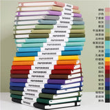 Capa dura A5 Journal Notebook, 180 numeradas regido, páginas alinhadas, grosso à prova de tinta Ivory White Paper, escrita suave Journaling, 100GSM
