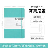 Capa dura A5 Journal Notebook, 180 numeradas regido, páginas alinhadas, grosso à prova de tinta Ivory White Paper, escrita suave Journaling, 100GSM