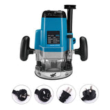 Carpintaria Elétrica Router Trimmer, 6 Engrenagens, Fresagem De Madeira, Gravura, Slotting, Máquina De Corte, Ferramentas Elétricas Profissionais
