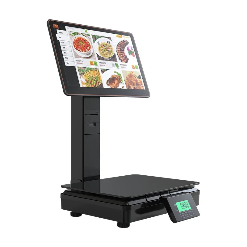 Cash Register Scale Electronic barcode label digital Weighing Scale wi ...