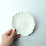 AOOKMIYA AOOKMIYA  Ceramic Heart shape Color Palette Watercolor Painting Dish Water Powder Dish Chinese Painting White Porcelain Color Palette