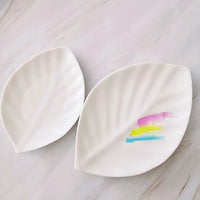 AOOKMIYA AOOKMIYA  Ceramic Heart shape Color Palette Watercolor Painting Dish Water Powder Dish Chinese Painting White Porcelain Color Palette