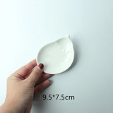 AOOKMIYA AOOKMIYA  Ceramic Heart shape Color Palette Watercolor Painting Dish Water Powder Dish Chinese Painting White Porcelain Color Palette